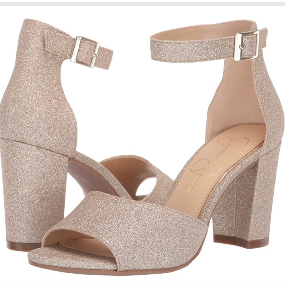 Jessica Simpson Sherron Heels. Size 9.5 Champagne Color